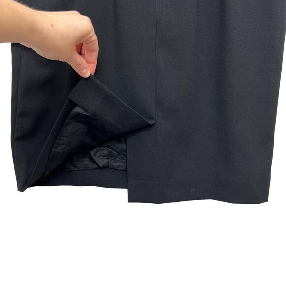 ATRIUM COLLECTION | 90s Scoop Neck Short Sleeve Knee Length Sheath Dress Size 8 - Picture 10 of 15